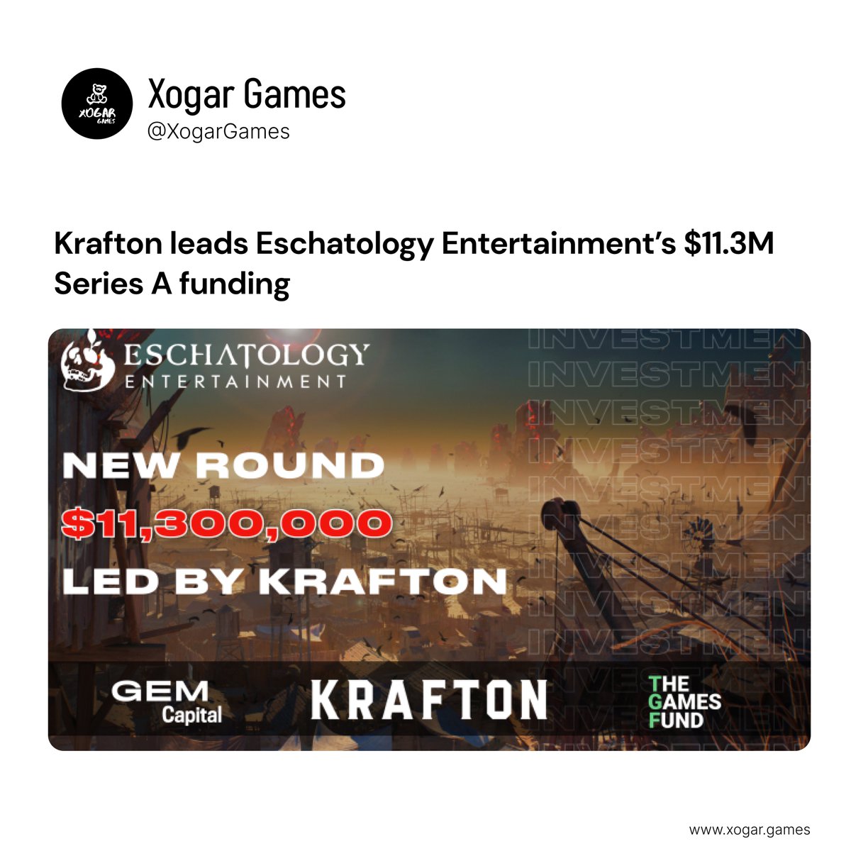 Xogar Games tweet media