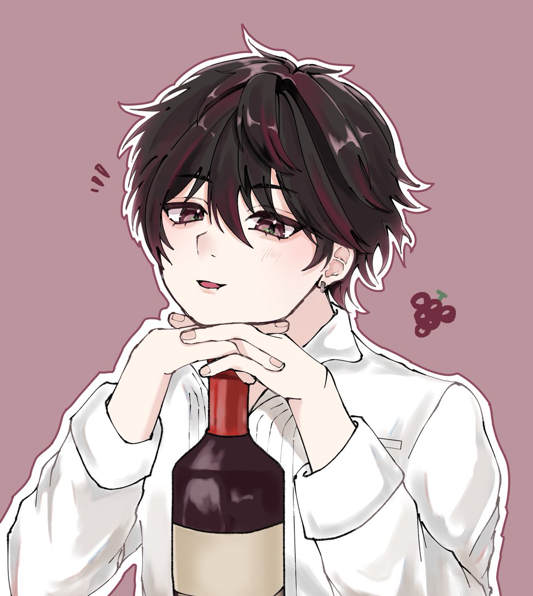 uwu_miyabi's tweet photo. 🍇
 #そうまart https://t.co/YFegDI96VM