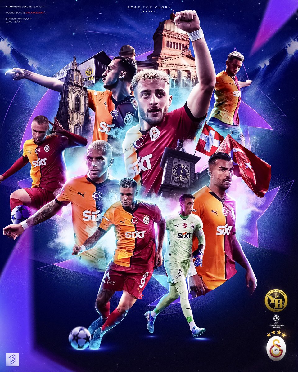Young Boys 🆚 Galatasaray | Champions League Play-Off
 
#BugünGünlerdenGALATASARAY
#YBvGS #UCL | #smsports | behance.net/rylenge