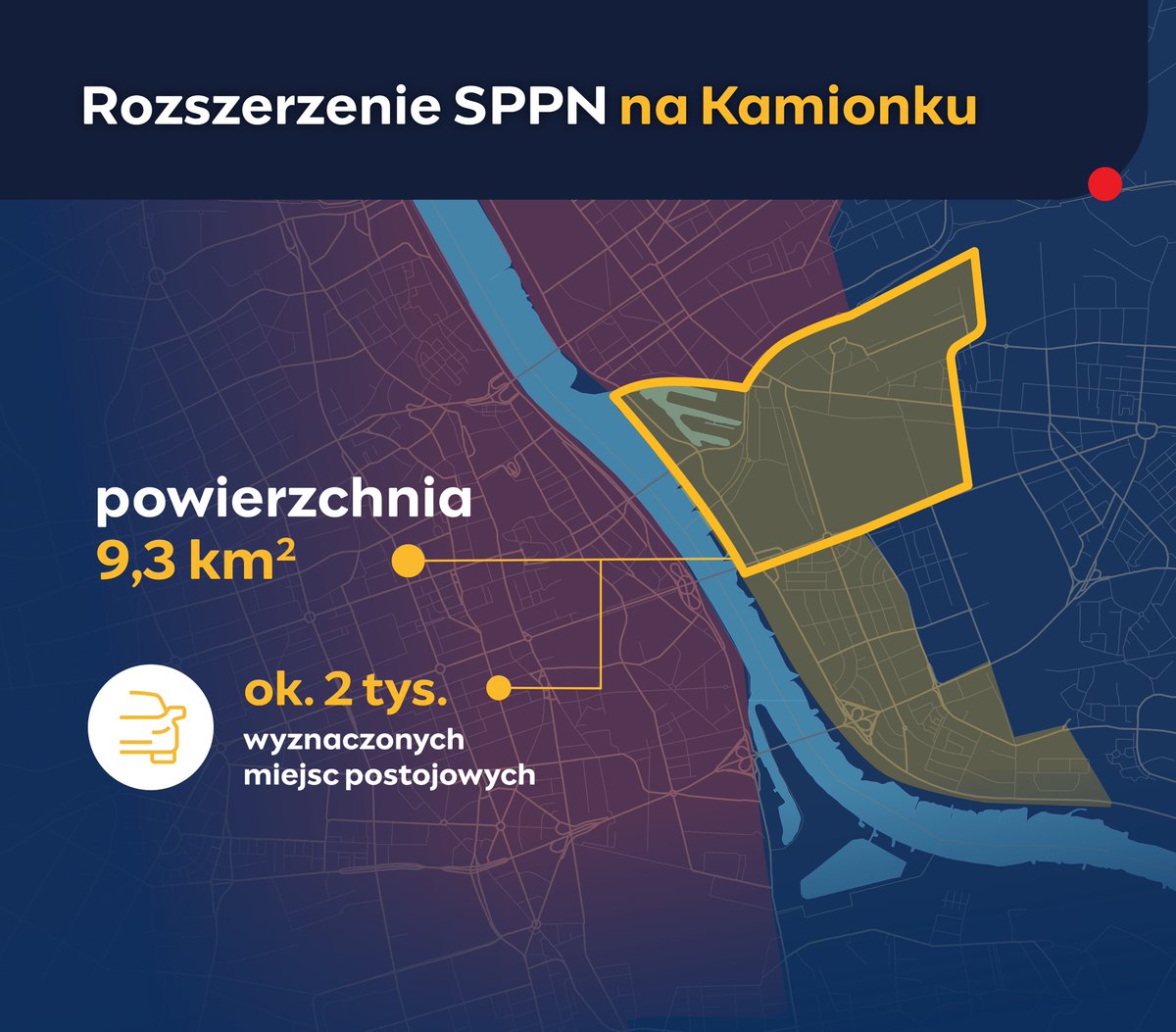 ZDM_Warszawa's tweet image. Kamionek to mniejszy z dwóch obszarów, na których od początku listopada zostanie wprowadzone płatne parkowanie. 9,3 km², 30 ulic o dł. 16,9 km (w tym 11 odc. 1-kierunkowych), ponad 2 tys. miejsc postojowych i 60 parkomatów. 

 ℹ️ Informator: zdm.waw.pl/SPPN2024 

#SPPNinfo