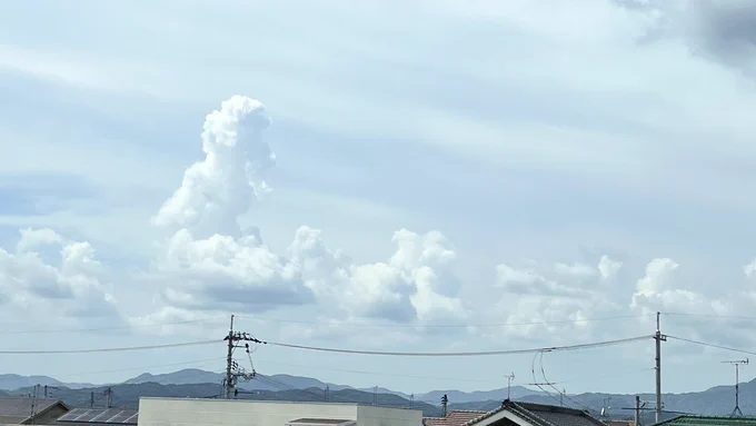 今日の空模様。 
