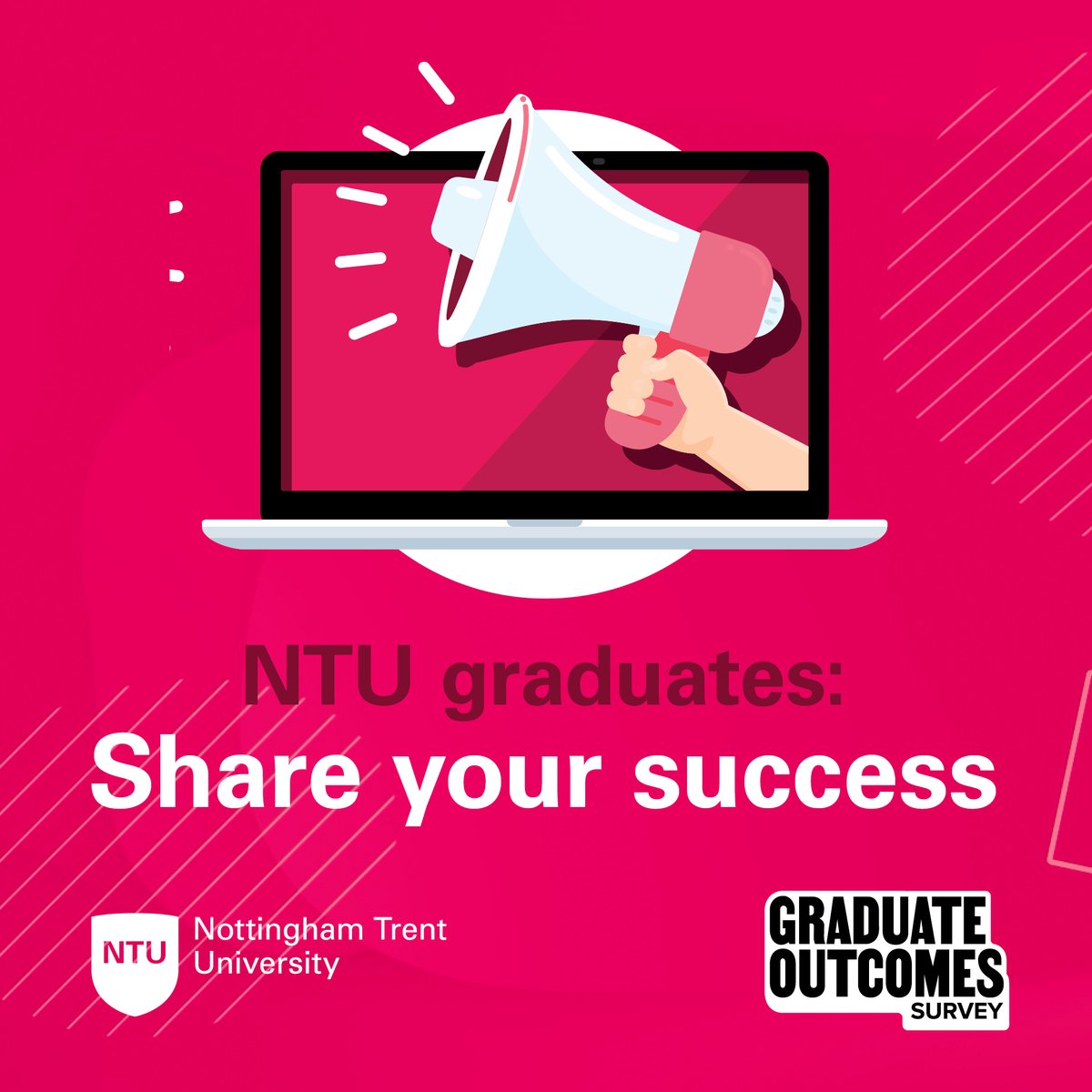 Did you finish your course between May and July 2023? Your university needs you! The Graduate Outcomes Survey takes just 10 minutes to complete and helps us to see the impact you are having in the world 🙌 

Find out more: ntu.ac.uk/gos

#ProudtobeNTU
