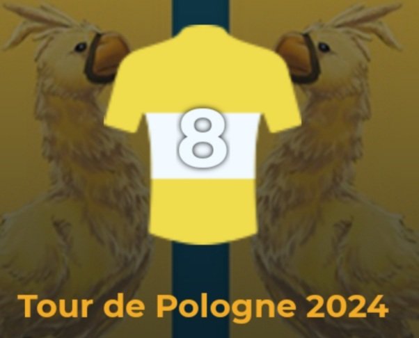 Tour de Pologne <a href="/AppCycling/">Cycling Fantasy App</a> 

Club: 8th

🥇 <a href="/Paddy_Blakee/">Patrick Blake</a> (6th 👕)
🥈 @Thomashoofd_  (110th)
🥉 <a href="/RupertHoop/">Rupert Hoop</a> (181st)