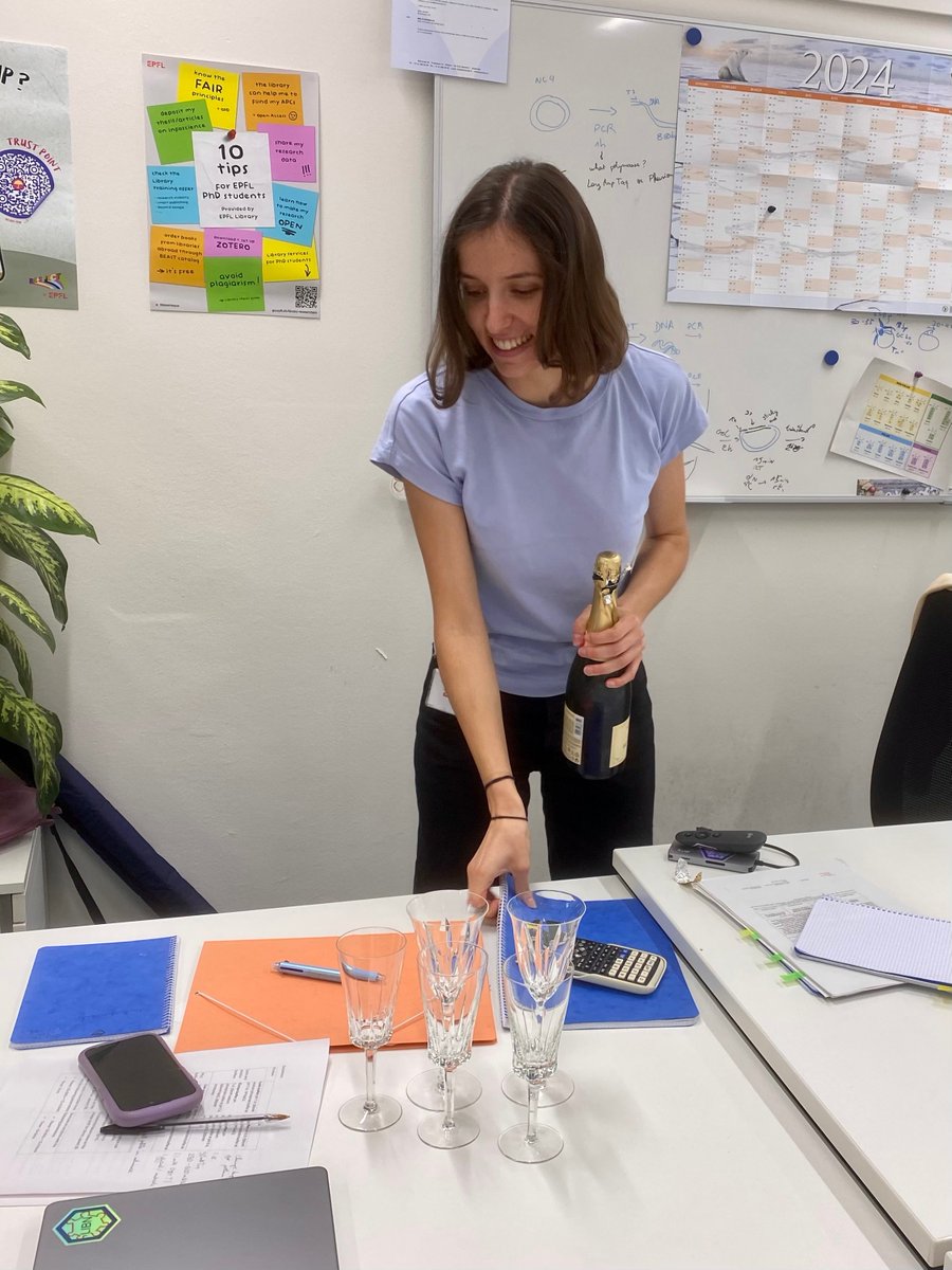 AngelaSteinauer's tweet image. My first three PhD students passed their 1st-year candidacy exams, all within the same week! 🎉🍾 Here are some pictures of them pouring champagne… because hard work deserves a proper toast. 🥂 #ProudPI @SteinauerLab