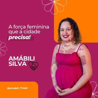 armarbili's tweet photo. Vote Amábili Silva 77400 para vereadora https://t.co/R09g1xBhr2