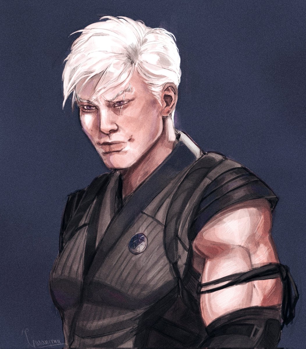 XiwangmuQ's tweet photo. Albino Tomas! Of course, the idea belongs to @pupgendrz. I liked the idea and it was fun to draw it. I think I'll repeat this experience somehow
#MortalKombat1 #smoke #tomasvrbada https://t.co/bF723EoPAy