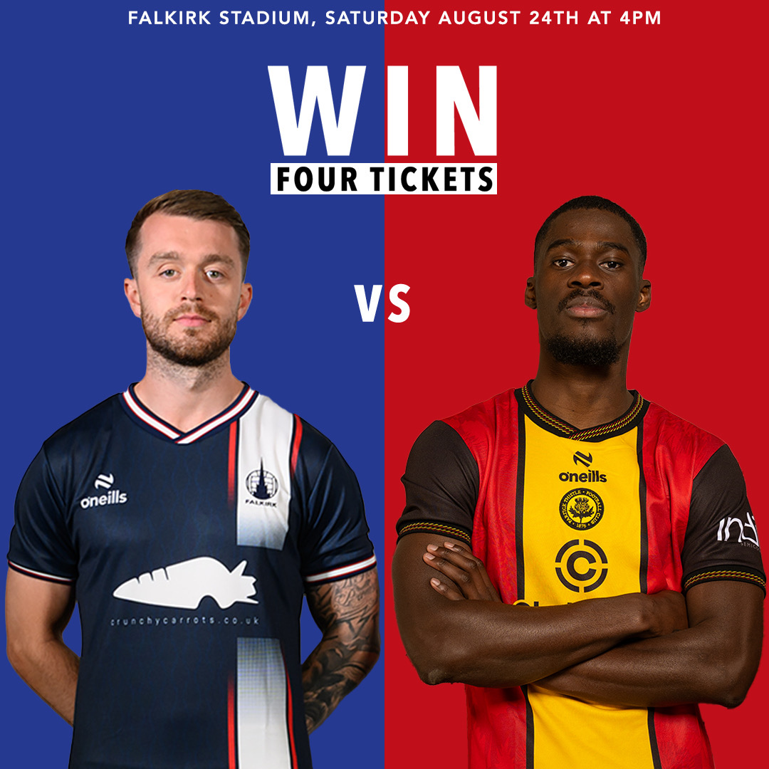✨Competition Time✨ 

Want to win 4x tickets to <a href="/FalkirkFC/">Falkirk FC</a> vs <a href="/PartickThistle/">Partick Thistle FC</a> this Saturday? 🎟️🎟️🎟️🎟️ 

To enter the draw:

1. Follow O’Neills Sportswear UK ✅ 

2. Repost this tweet ✅ 

Enter again via Instagram and Facebook through the link below! 👇
linktr.ee/oneillssportsw…