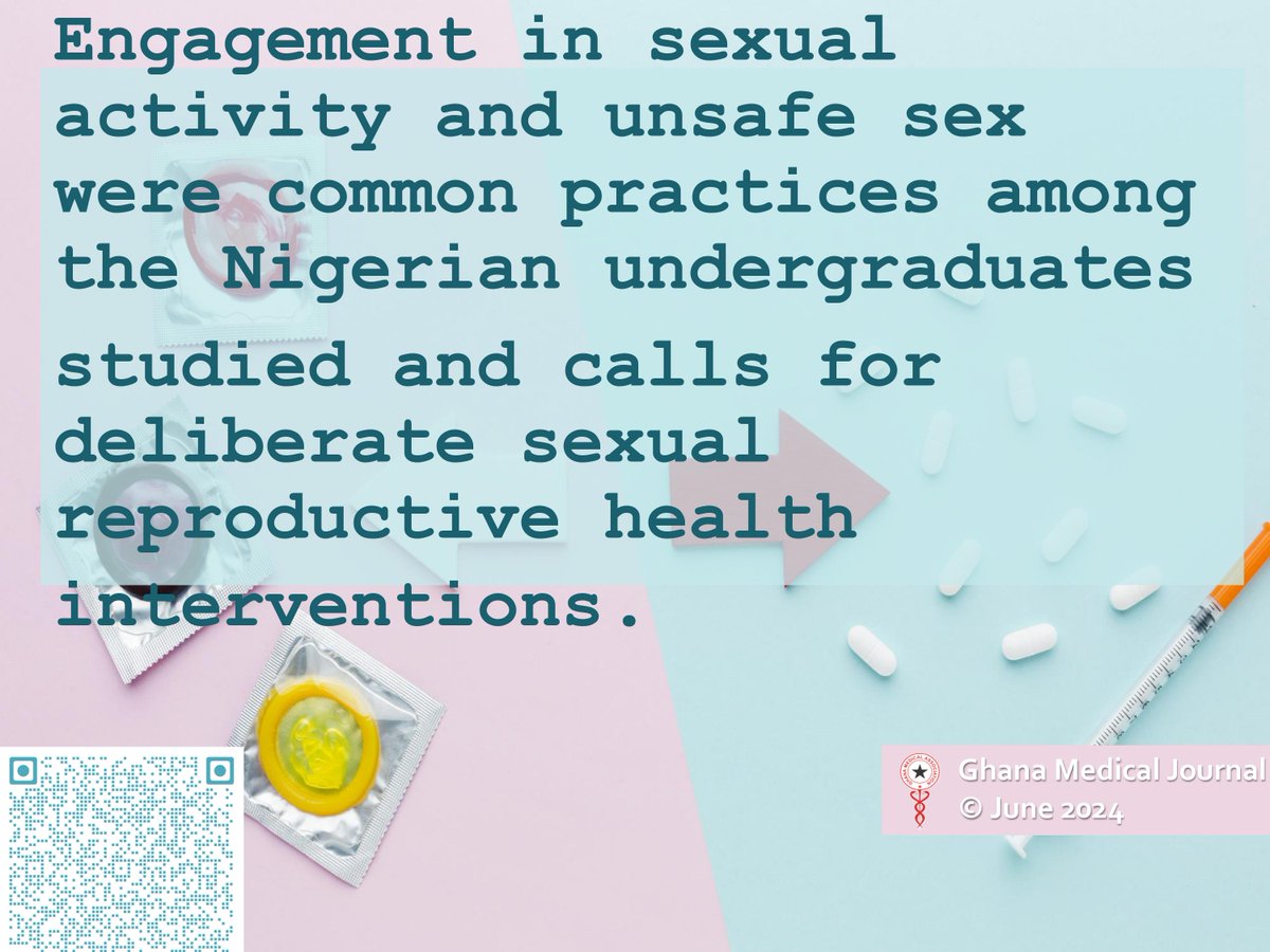 Ghana Medical Journal (@ghanamedj) on Twitter photo Sexual behaviours and contraceptive use among undergraduates in a Nigerian University
ghanamedj.org/articles/June2…
<a href="/GhanaMedAssoc/">Ghana Medical Association</a>
<a href="/ghanamedj/">Ghana Medical Journal</a>
<a href="/TheLancet/">The Lancet</a>
<a href="/TheLancetOncol/">The Lancet Oncology</a>
<a href="/TheLancetNeuro/">The Lancet Neurology</a>
<a href="/WHOAFRO/">WHO African Region</a>
<a href="/AfricaCDC/">Africa CDC</a>
<a href="/AJPPEditors/">African Journals</a>
<a href="/MentalHealthAm/">Mental Health America</a> Sexual behaviours and contraceptive use among undergraduates in a Nigerian University
ghanamedj.org/articles/June2…
<a href="/GhanaMedAssoc/">Ghana Medical Association</a>
<a href="/ghanamedj/">Ghana Medical Journal</a>
<a href="/TheLancet/">The Lancet</a>
<a href="/TheLancetOncol/">The Lancet Oncology</a>
<a href="/TheLancetNeuro/">The Lancet Neurology</a>
<a href="/WHOAFRO/">WHO African Region</a>
<a href="/AfricaCDC/">Africa CDC</a>
<a href="/AJPPEditors/">African Journals</a>
<a href="/MentalHealthAm/">Mental Health America</a>