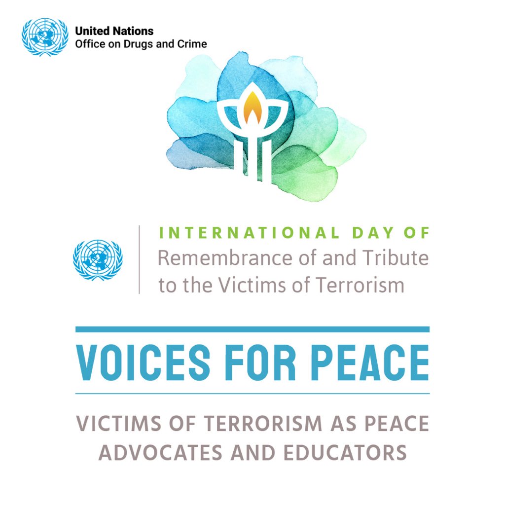 UNODC_Nigeria's tweet photo. In the darkest times, hope shines the brightest with victims of terrorism becoming peace advocates and educators.
 
Today, we honour the resilience of victims rewriting their stories &amp; reminding us that humanity can be one person – a victim!

#UNiteForVictimsOfTerrorism #Memories https://t.co/AxkH9mz2BP