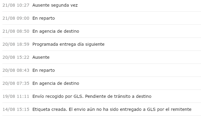 30EdgarMartinez's tweet photo. 2º día consecutivo que pasa lo mismo, que estando en casa, marcan el pedido como ausente sin tan siquiera tocar el telefonillo, el peor servicio de reparto que he visto en la vida. @GLS_Spain @GLS_clientes
Ojalá grandes empresas como @SHEIN_Official dejen de usaros para repartir. https://t.co/7TWtHJ1HFV