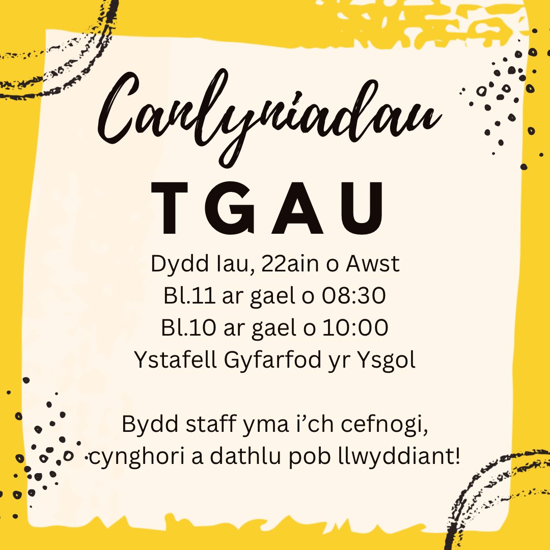 Ysgol Maes Garmon (@maesgarmon) on Twitter photo Edrychwn ymlaen at eich gweld yfory! Os nad ydych yn medru dod iโr ysgol iโw derbyn, cewch gysylltu รข swyddfa@ymg.cymru iโw derbyn.
Bl.11-08:30 ymlaen/ Bl.10-10:00 ymlaen. Edrychwn ymlaen at eich gweld yfory! Os nad ydych yn medru dod iโr ysgol iโw derbyn, cewch gysylltu รข swyddfa@ymg.cymru iโw derbyn.
Bl.11-08:30 ymlaen/ Bl.10-10:00 ymlaen.
