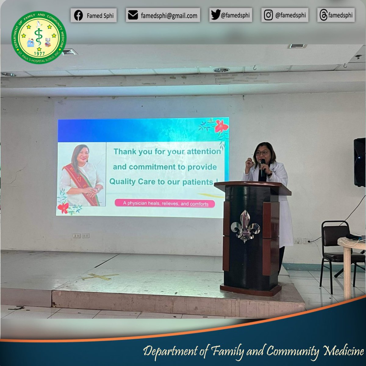 famedsphi's tweet photo. Quality Assurance lecture by Dr. Gilo-Alipao ✨ https://t.co/BBFWKmNoZm