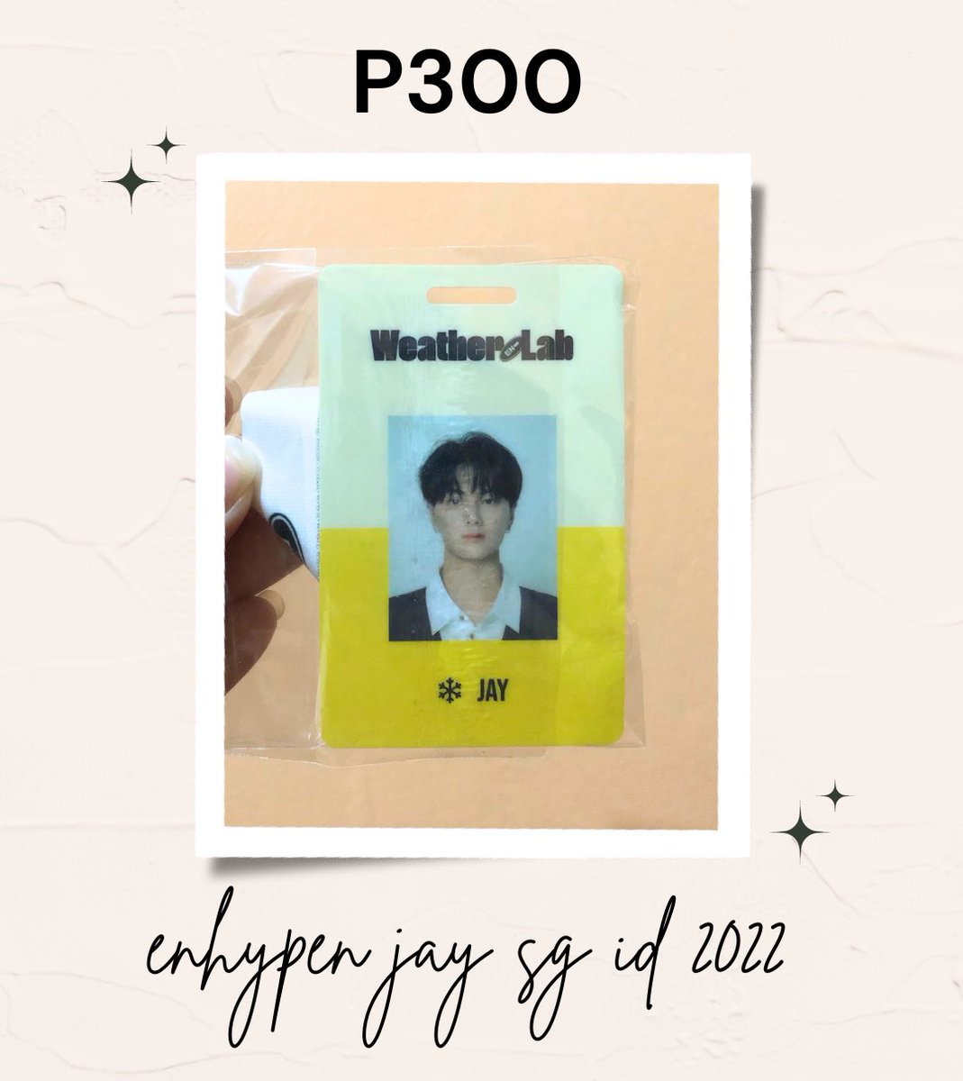 bunwony's tweet photo. wts • lfb - ph
🌿 enhypen jay 2022 season’s greetings id
— ₱300
♡ on hand
♡ all mint condition 
♡ mod: j&amp;t
♡ mop: gcash

@ENHYPENMARKETPH 
enhypen jay sg 2022 pc photocard id https://t.co/qhgu8DKd4R