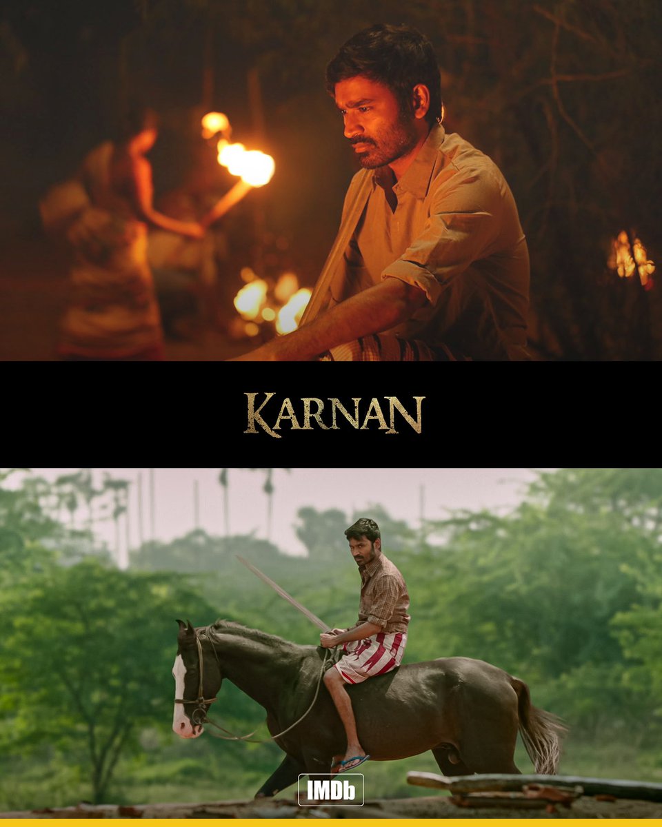 IMDb_in's tweet photo. Directed by @mari_selvaraj ✨

With the anticipated release of #Vaazhai, let’s take a look at the films he’s directed in the past! 💛

🎬: Karnan https://t.co/3khR6NJimm