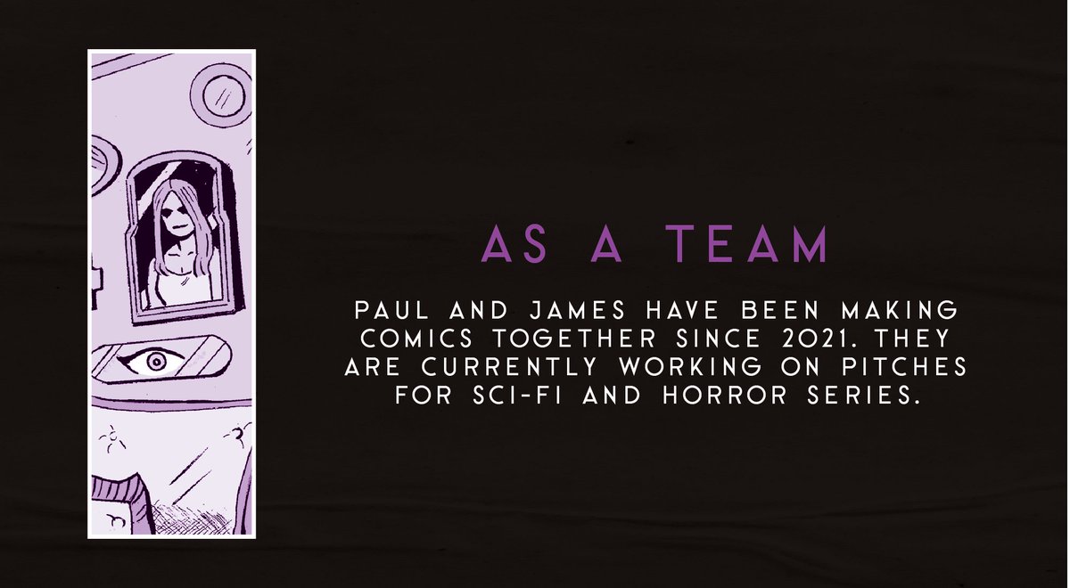 Meet the team behind MIRROR, MIRROR, coming this weekend in Limit Break Presents #2.

Words and colours: <a href="/writeranonymous/">Paul Carroll 📚✒</a>
Art: <a href="/JamesKillian96/">James Killian</a>

Launching at Dublin Comic Con in the Artist Alley, with a panel on Sunday.