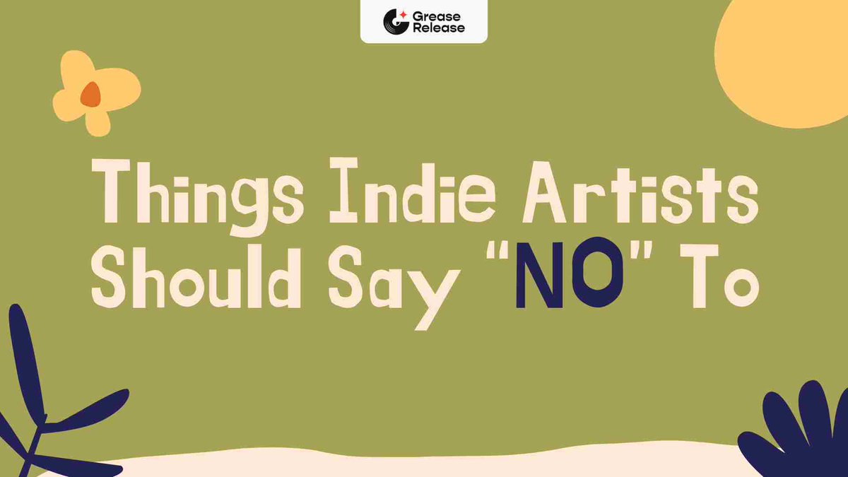 GreaseRelease's tweet photo. What are the things #indieartist should say #NO to?

Should you sell your #merch even if you don't believe in the idea?

Well, we have got you covered. Take a look to learn more: https://t.co/tCpqNzw882 https://t.co/1TN1nZwuK2