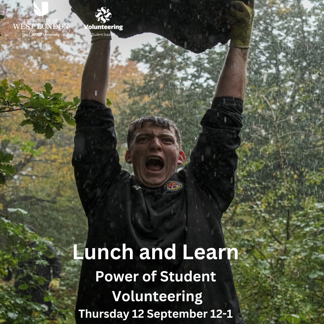 Want to start your journey into student recruitment? 💪

Then join our Lunch &amp; Learn session on Thursday 12 September 12-1.

BOOK NOW!

eventbrite.co.uk/e/978059701897… 

#volunteermanagement #studentvolunteers #training #workshop #volunteers #volunteermanagers