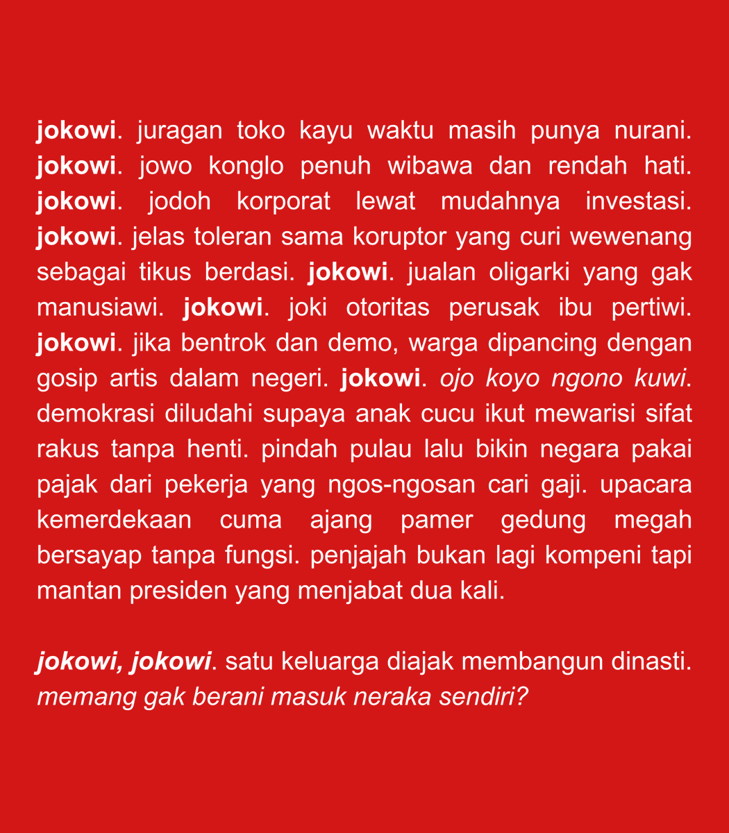 Puisi untuk Pak Joko.