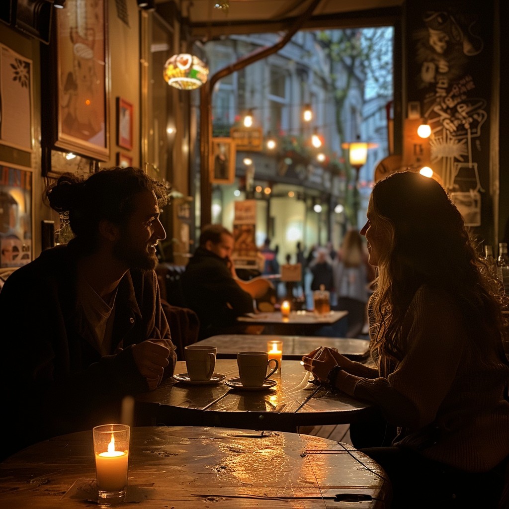 stockcake_com's tweet photo. "Cozy Evening Chat: Two #buddies enjoying a #warm conversation over #latte in the ambient lighting of a #snug cafe. #cafelife #friendship #nighttime #talks #espresso #digitalart #generatedphoto #creativestock ⬇️ Download and 📝 Prompt 👉 https://t.co/iU2ZAENZY7". https://t.co/tla5qeP4gF