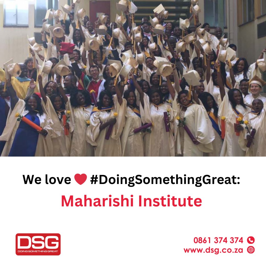 We love ❤️ #DoingSomethingGreat: Maharishi Institute - Educating bright minds for a brighter future!

Click here to see the other projects we’re involved in:  
dsg.co.za/corporate-soci… 

#CSR #Youth #Education #DSGExcellence 🌐🌟