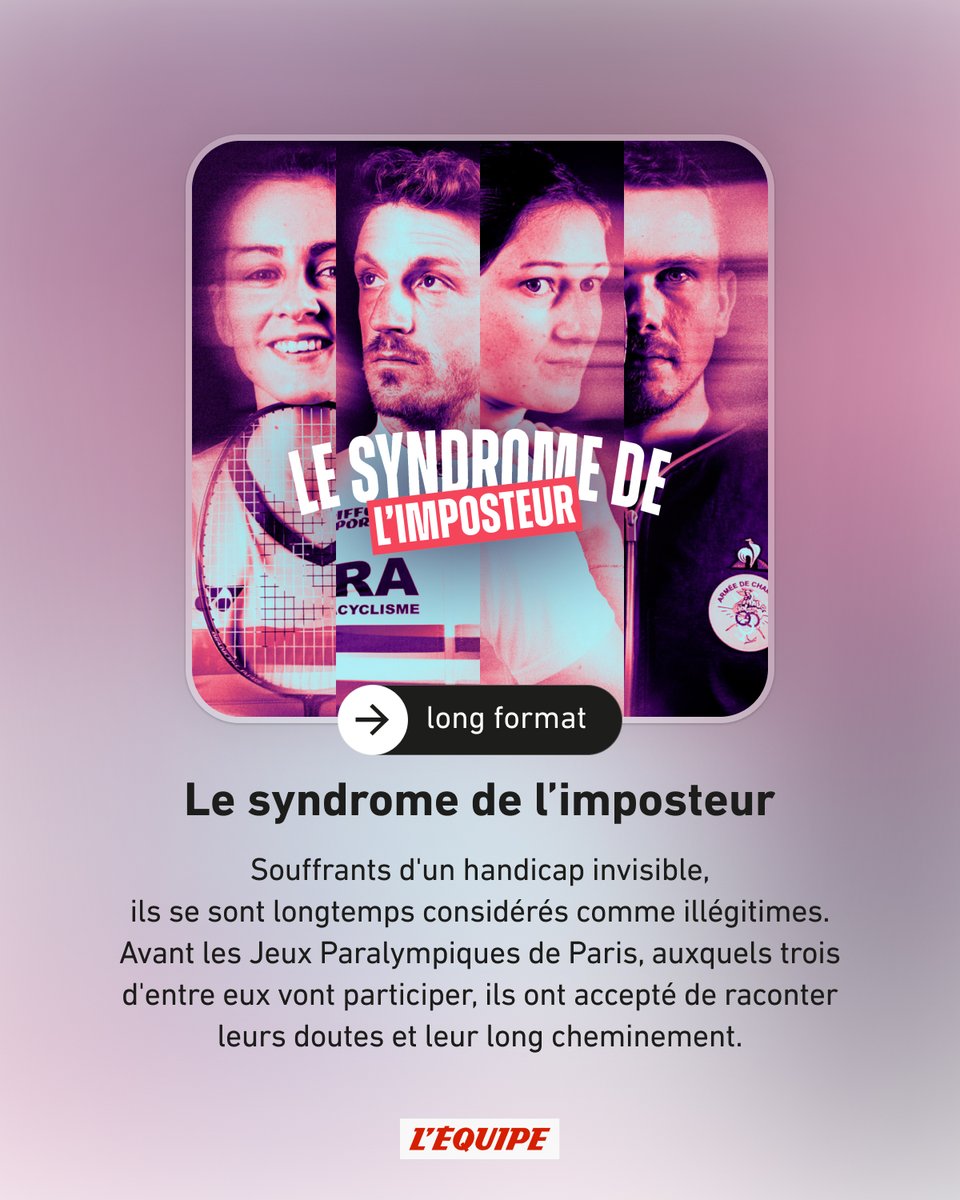 Comme ils souffrent d'un handicap invisible, ces quatre champions se sont longtemps considérés comme illégitimes. Avant les Jeux Paralympiques, auxquels trois d'entre eux vont participer, ils ont accepté de raconter leurs doutes et leur long cheminement > ow.ly/j5zF50T2ObY