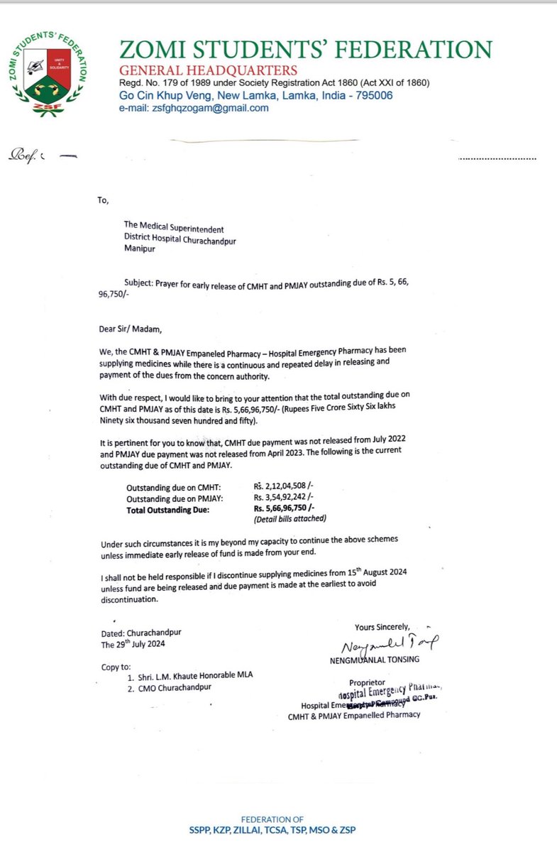 Zomi Students’ Federation GHq tweet media