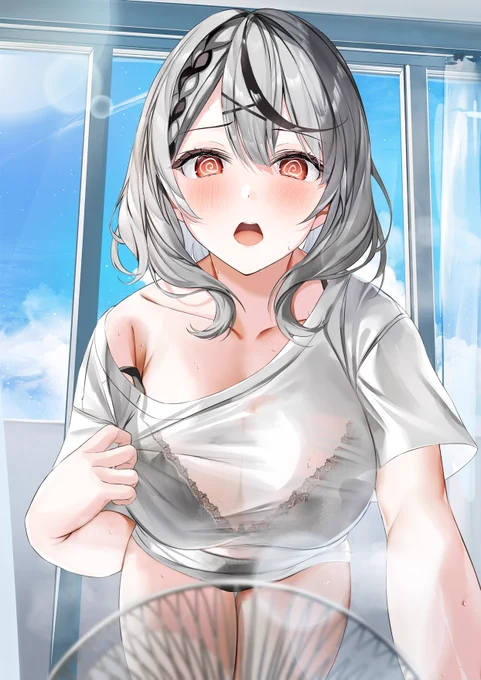 さかまた『暑くて汗とまんないよおおおお〜…』