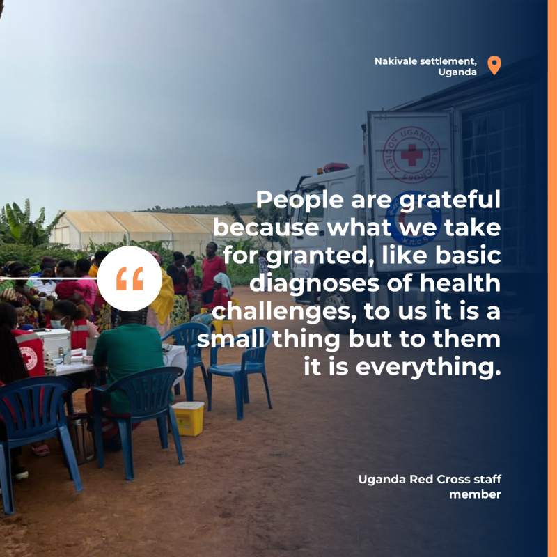 ifrc's tweet photo. The @UgandaRedCross is making a difference in the lives of displaced people. By building a water tank &amp; providing essential health care through their mobile unit, they are bringing hope.

Learn how the @IFRC, with support from @eu_echo, is helping migrants &amp; displaced people.