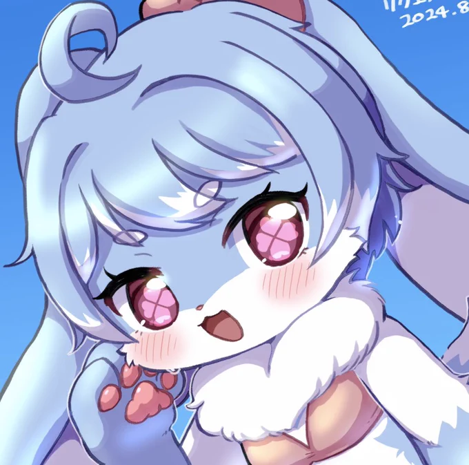 【skeb】リクエストありがとうございます!夏らしい水着イラスト!資料のリボンもかわいかったのでリボンのビキニにしてみました!リンク先から全体見られます。 #Skeb #Commission