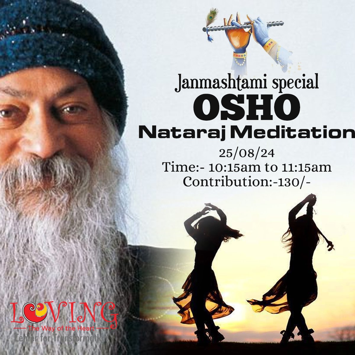 LovingAUM's tweet photo. Join this  sunday at loving center 

.
.
.
.
..
.
#भारत_बंद #BharatBandh #KatrinaKaif #Pushpa2ThRule #TheyCallHimOG #Mufasa #RanbirKapoor #DeepikaPadukone #KawalPutusanMK #osho https://t.co/l2vZaMcRVx