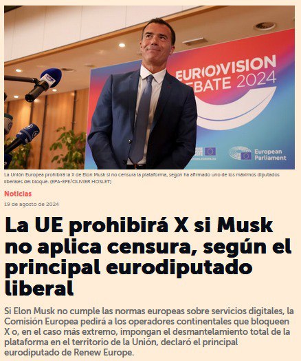 Supongo que se refiere a la censura que ellos quieren, e
han ,X ya  hayy censura.