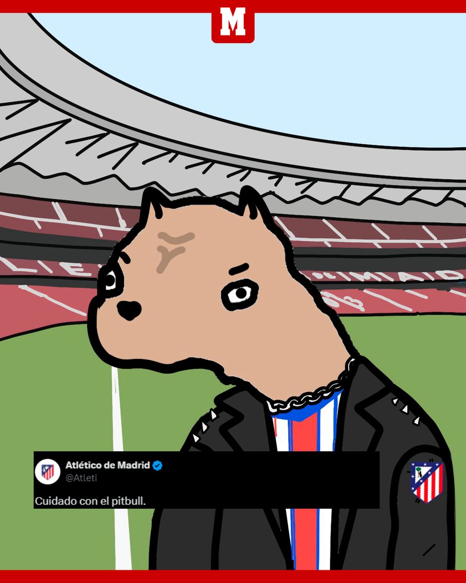 marca's tweet photo. 🐶🔴⚪ Y tras la araña, llegó el pitbull al Atlético https://t.co/cplaGINRLR