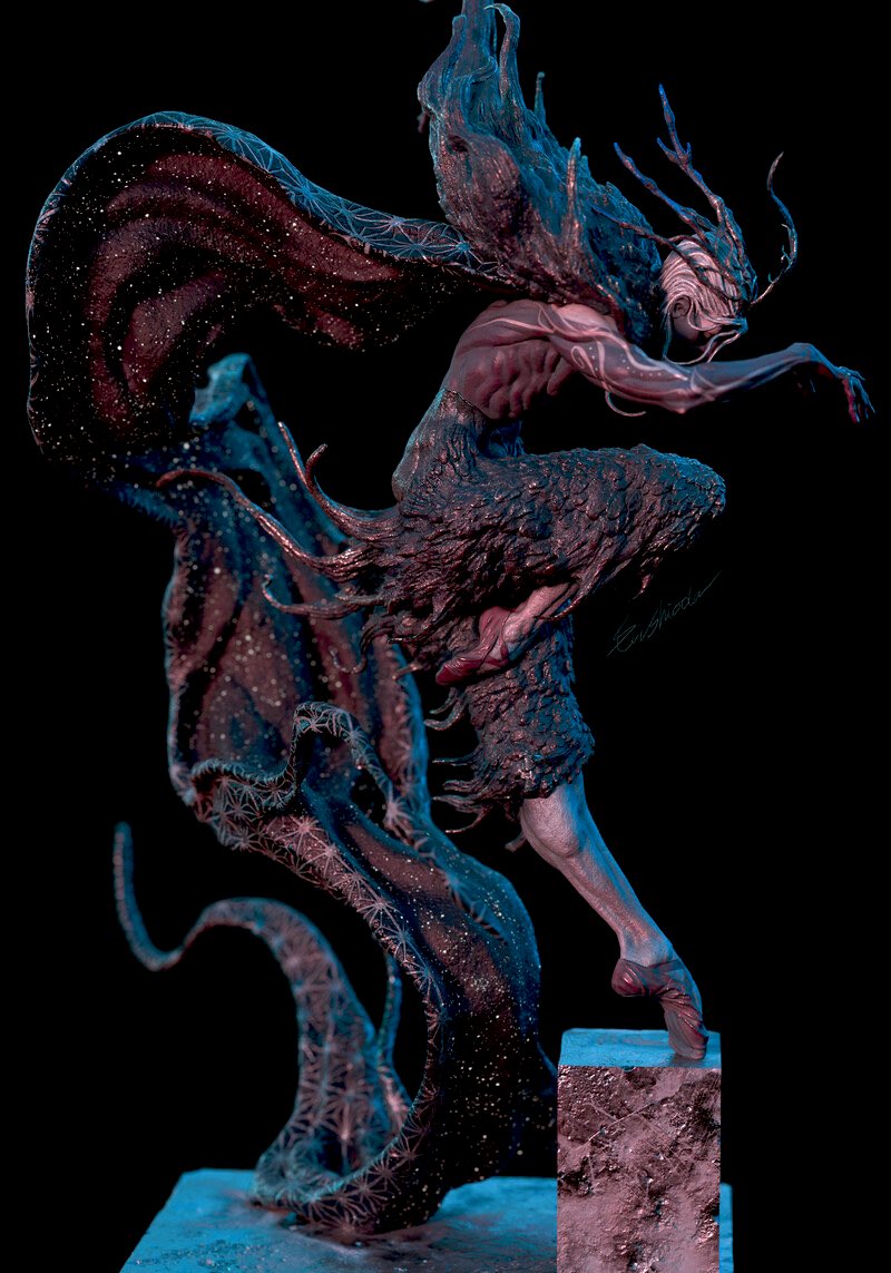 「【告知】8月26日に、zbrushでのモデリング〜テクスチャ作成を網羅したオンラ」|乃江のイラスト