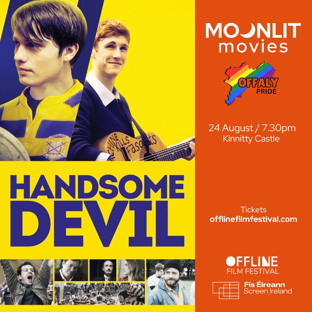 OFFlineFilmFest's tweet photo. 🌙 HANDSOME DEVIL / SCHEDULE

Food, film, music and a bit of dancin'... it's all happening at our second Moonlit Movies screening this Saturday @kinnittycastle 😆

🎟️ https://t.co/WIpYZMAUDs

Moonlit Movies is thanks to funding from @ScreenIreland https://t.co/MPP83YuHov