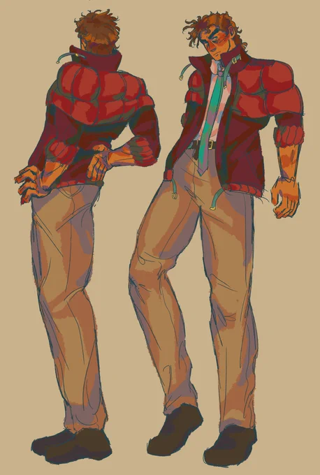 a joseph base i drew plus 3 bt outfits i put him in. to avoid godawful twitter crop, the other two are in replies 