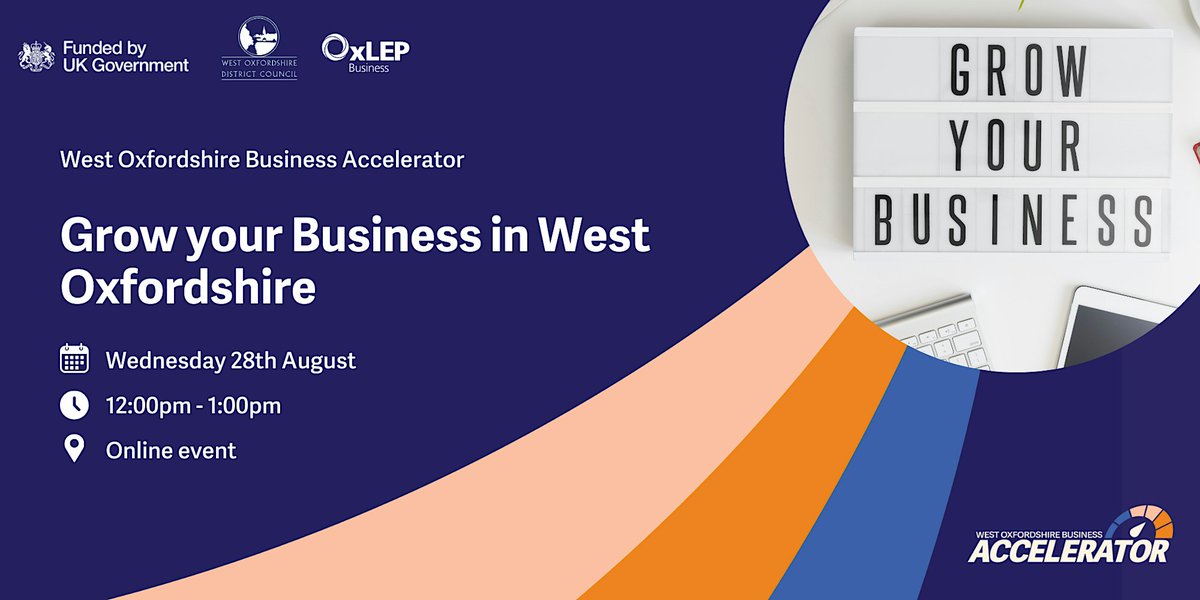 🚀 Are you a small business owner in West Oxfordshire looking to grow and thrive? We’re here to help!
 
🌟 Join our Grow your Business in West Oxfordshire webinar and take your business to the next level. 

💼 Make your business dreams a reality: oxlepbusiness.co.uk/event/grow-you…