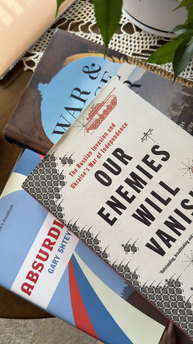 Tamaz Murgulia (@tamazmurgulia) on Twitter photo Just finished @NorthAndrew‘s War&Peace&War (lots of parallels there to what and how is happening now everywhere from Ukraine to Georgia), and next between <a href="/Shteyngart/">Gary Shteyngart</a>‘s Absurdistan and <a href="/yarotrof/">Yaroslav Trofimov</a>’s Our Enemies Will Vanish chose the latter. Sorry, Gary! Just finished @NorthAndrew‘s War&Peace&War (lots of parallels there to what and how is happening now everywhere from Ukraine to Georgia), and next between <a href="/Shteyngart/">Gary Shteyngart</a>‘s Absurdistan and <a href="/yarotrof/">Yaroslav Trofimov</a>’s Our Enemies Will Vanish chose the latter. Sorry, Gary!