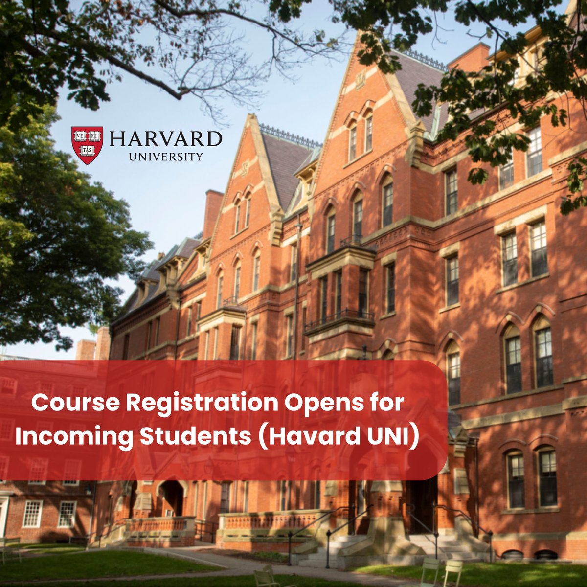 AssignGlobal's tweet image. 🎓 Exciting News for Future Scholars! 

📚 Course Registration is NOW OPEN for all incoming students at Harvard University! It&apos;s time to shape your academic journey and choose the classes that will inspire and challenge you. Don&apos;t miss out on the chance to kickstart your career