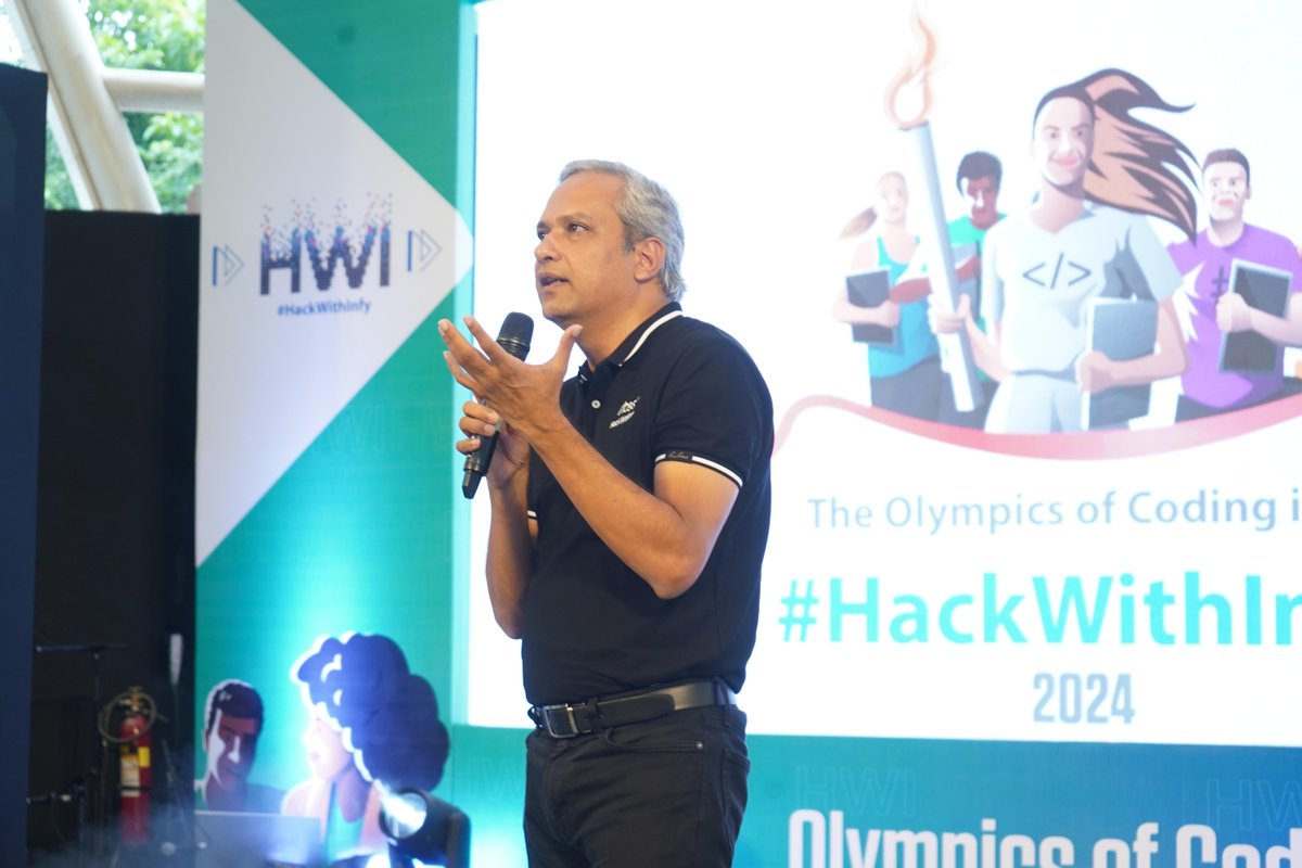 Infosys's tweet photo. The #HackWithInfy2024 Grand Finale concluded with a day filled with electrifying performances and camaraderie.

Winners - Ritesh Baindara | Abhikant Kumar | Saurav Rawat | Saroj Kowshik Garapati

1st Runners Up - Bandi Leela Ganga Shanmukha Prajna | Abhishek Pandey | Aditya garg | Sanskar Jaiswal | Somdeep Misra

2nd Runners Up - Aayush Gupta | Virag Jain | Khushi Jain | Nishant Pundlik Gore | Siddhant Sudesh Chalke

Champion of Champions - Pavan Manish Devulapally

#Hackathon#ForwardWithInfosys#Coders
