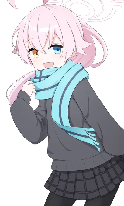 このイラスト描いた時、このホシノが2年生だと思ってたけど、後から1年生である事が判明した。 