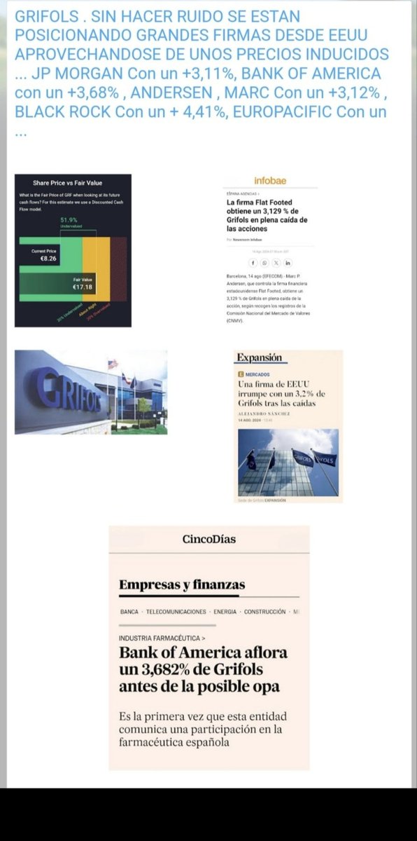 pharma_jonpi's tweet photo. #Brookfield Avanza en la Financiación de la OPA Por #GRÍFOLS y Busca 9500 Mill de euros de los Bancos. Según #Bloomberg Ya Hay un Banco Que se Habría Ofrecido a Respaldar la Totalidad de este Montante.
https://t.co/Cb2CLVXRHB #ibex #nasdaq @BankofAmerica #dowjones #dax #talecris https://t.co/XKUa5gqZEk