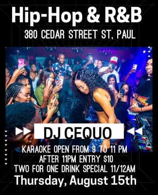 CEQUO's tweet image. You’re invited! 

#HipHopNight #RnBVibes #KaraokeNight #DJCequo #SaintPaulEvents #ThursdayTurnUp #LiveMusic #DanceAndDrink #Nightlife #PartyInSaintPaul #DrinkSpecials #MinnesotaEvents #SaintPaulNights #TurnUpThursday #MinnesotaMusic #NightlifeMN #KaraokeParty #XOnThursday