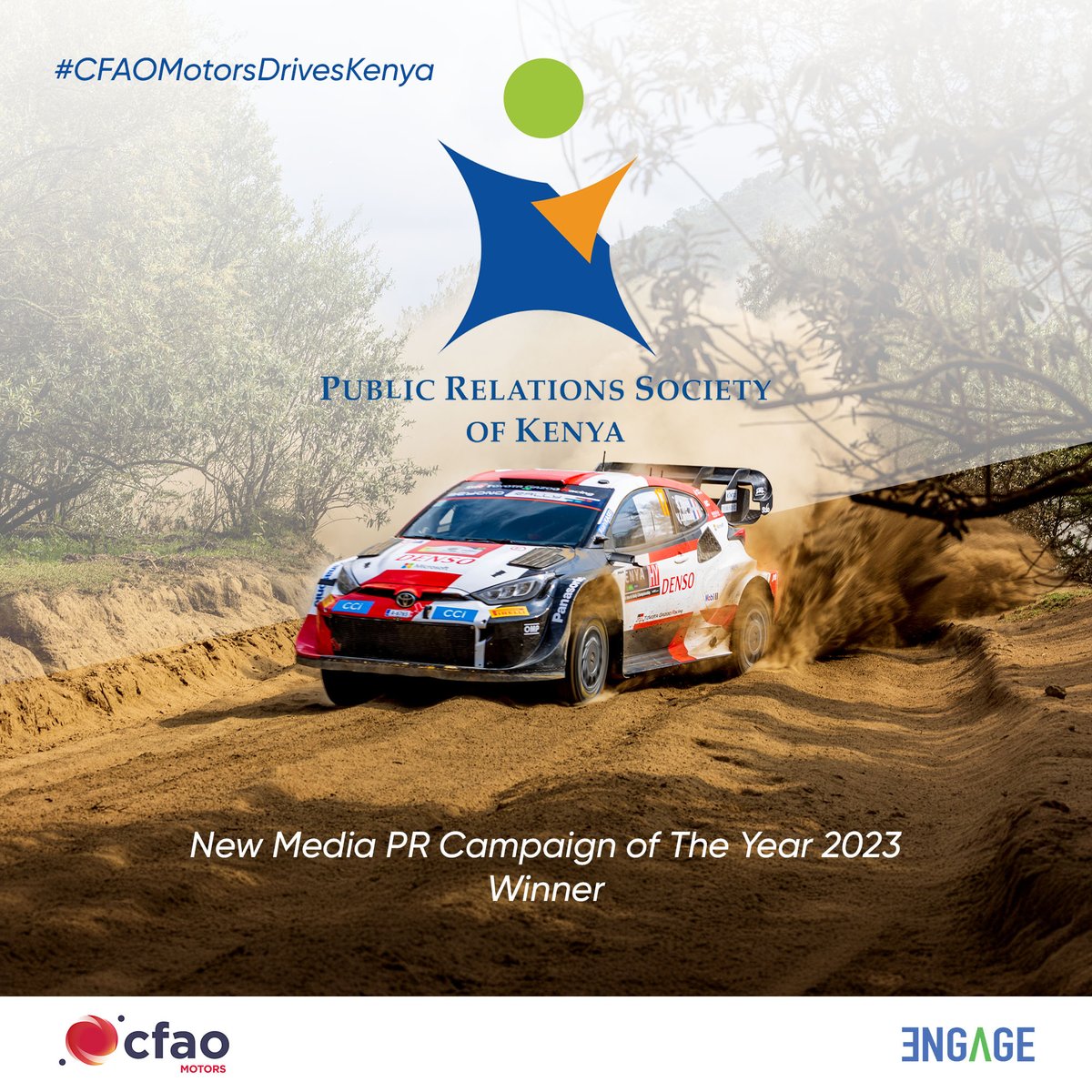 TimeToEngageUs's tweet photo. Honored to have received the New Media PR Campaign of the Year Award in 2023! at the #PRSKAwardsforExcellence.
This prestigious #accolade recognized our outstanding work on the Kenya #InfluencerCampaign. https://t.co/J7g1TwPKuM
