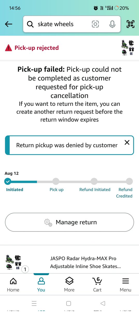 4advitya's tweet photo. @amazonIN @jagograhakjago Refer Order # 408-9843250-6369941, my return order is not picked up due to remote location at Srinagar. Your customer care also denied any help. Repeatedly the pickup is cancelled and falsely shown as cancelled by me. Pl issue refund. Mob -9435353893. https://t.co/JaZ6GV5mJK
