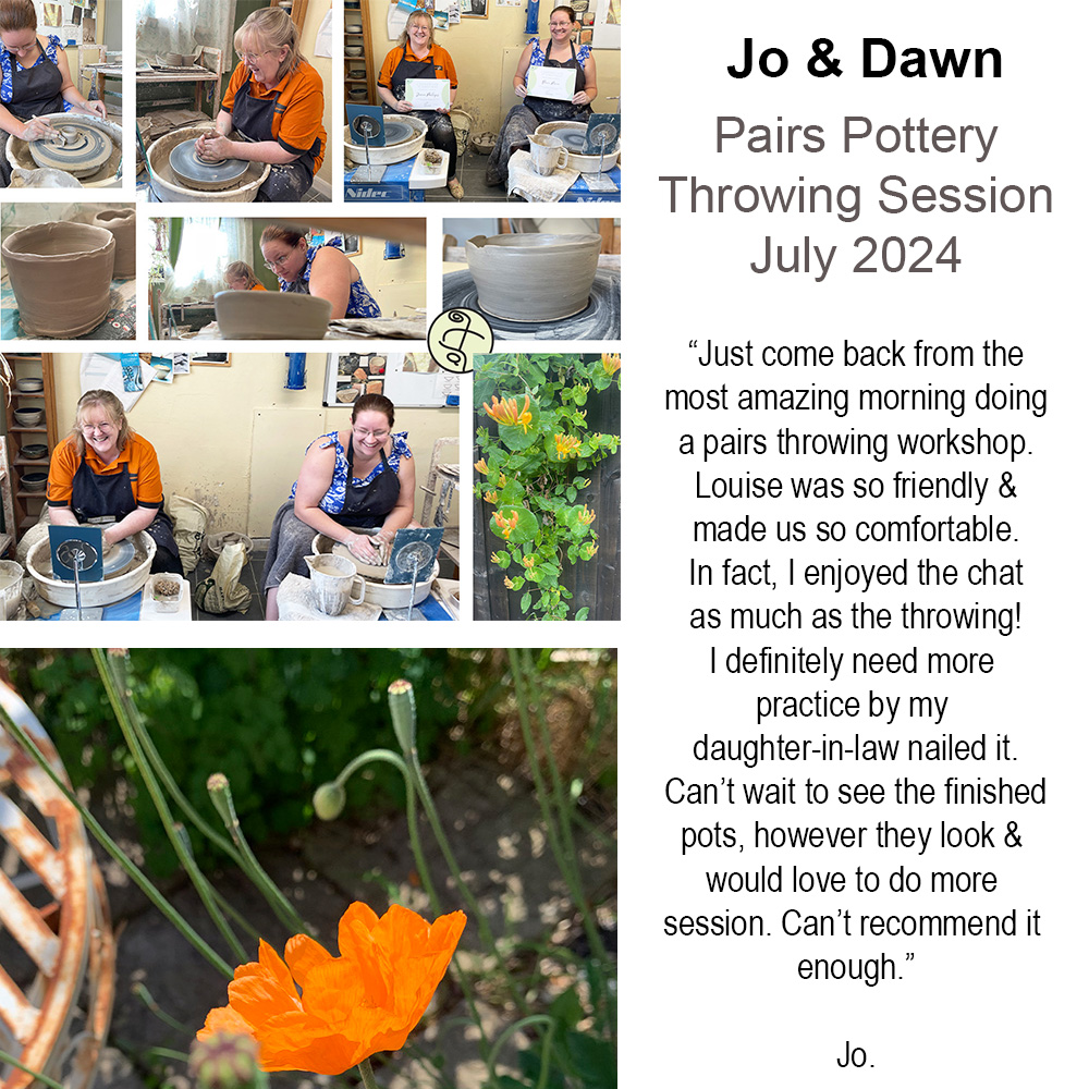 blended_monkey's tweet image. Jo &amp;amp; Dawn enjoyed getting to grips with throwing on the potter's wheel in their half-day session here in the @blended_monkey pottery studio last month 😀

Michelle's review &amp;amp; others l8r.it/W63y

#learnthrowing #learntothrow #potterswheel #pottery #potterycoursenearme