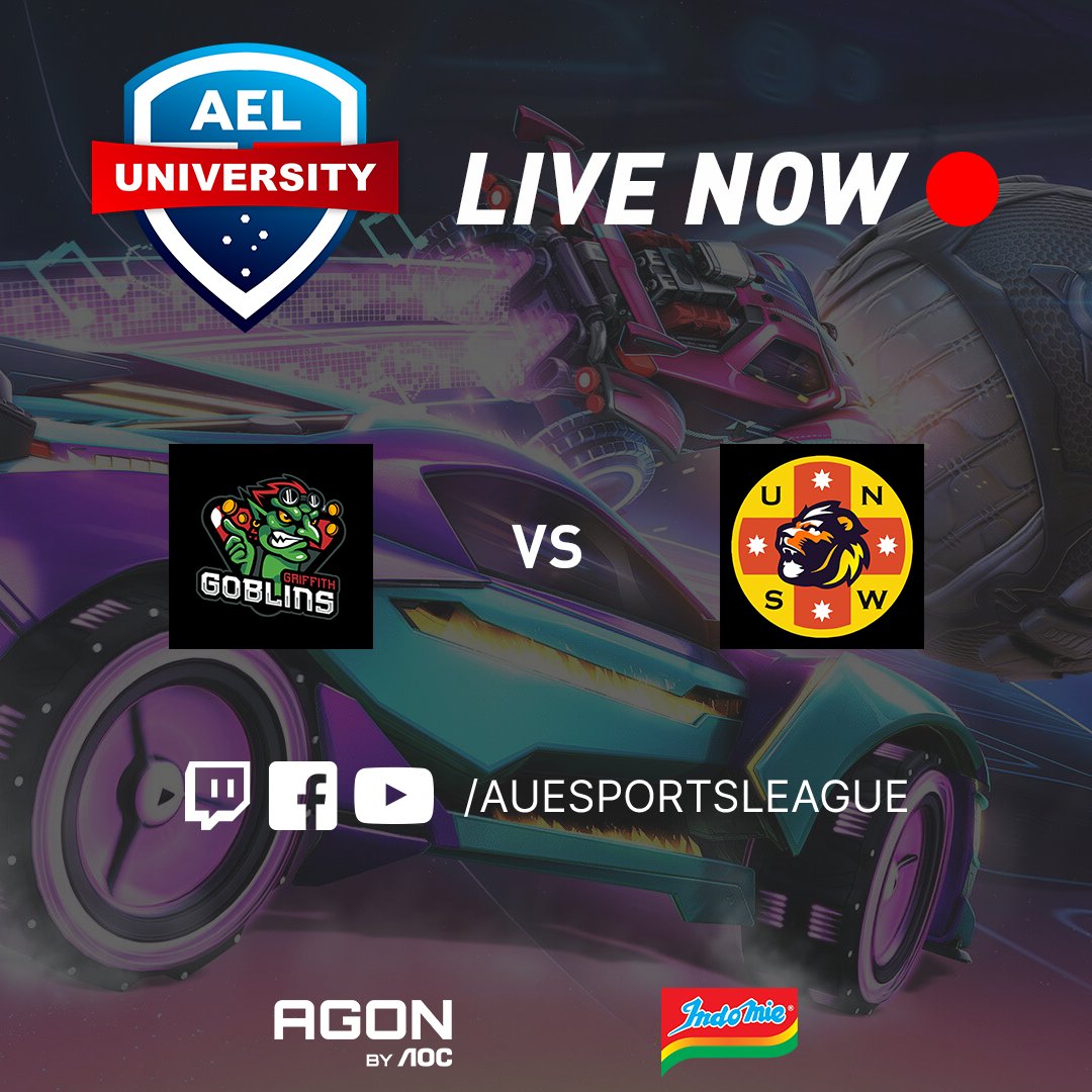 Our Grand Final rematch! <a href="/GriffithEsports/">Griffith Esports</a> takes on <a href="/UNSW_ESports/">UNSW ESports Club</a>!

Live at twitch.tv/auesportsleague

The AEL is proudly sponsored by <a href="/AGONbyAOC/">AGON by AOC</a> &amp; <a href="/Indomielovers/">Indomie</a>