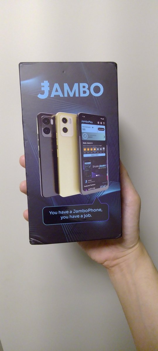 I got jambo phone finally!!
#jambo <a href="/JamboTechnology/">Jambo</a>