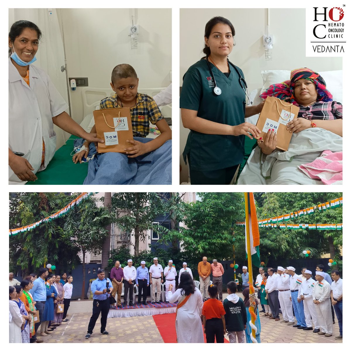 HocVedanta's tweet photo. Independence Day at HOC Vedanta was marked by the strength of our survivors who hoisted the flag with pride. Here's to freedom and health!
.
.
.
.
#hocvedanta #hoccancerhospital #hoc #hematooncologyclinicahmedabad #hematooncologyclinic #cancercare #independanceday https://t.co/iQ8m7l6egK