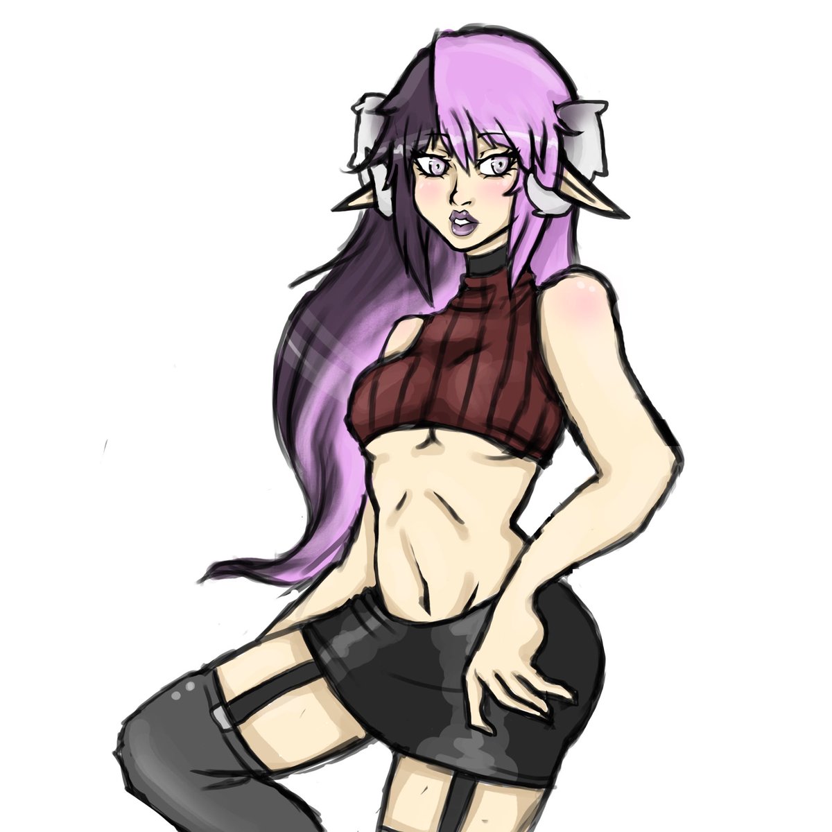 Nikonundrum's tweet photo. #character redesign ~ Left is old, right is new.  #Characterart #anime #artwork #digitalartist https://t.co/lA4sTzYAwv