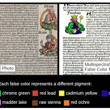 antoninocose's tweet photo. This case study illustrates the use of the Antonello MSI system on a 15th-century historical print, a sheet from Schedel’s World Chronicle, also known as the Nuremberg Chronicle. 
https://t.co/gV4dAERcMc https://t.co/mVpGofsPcB
